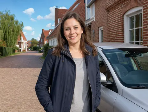Verkäufer aus Leuna mit dem verkauften Fahrzeug