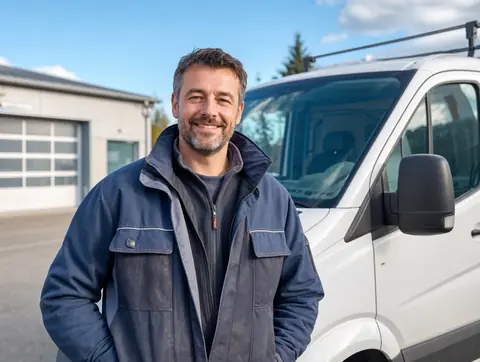 Verkäufer aus Braunsbedra mit dem verkauften Fahrzeug
